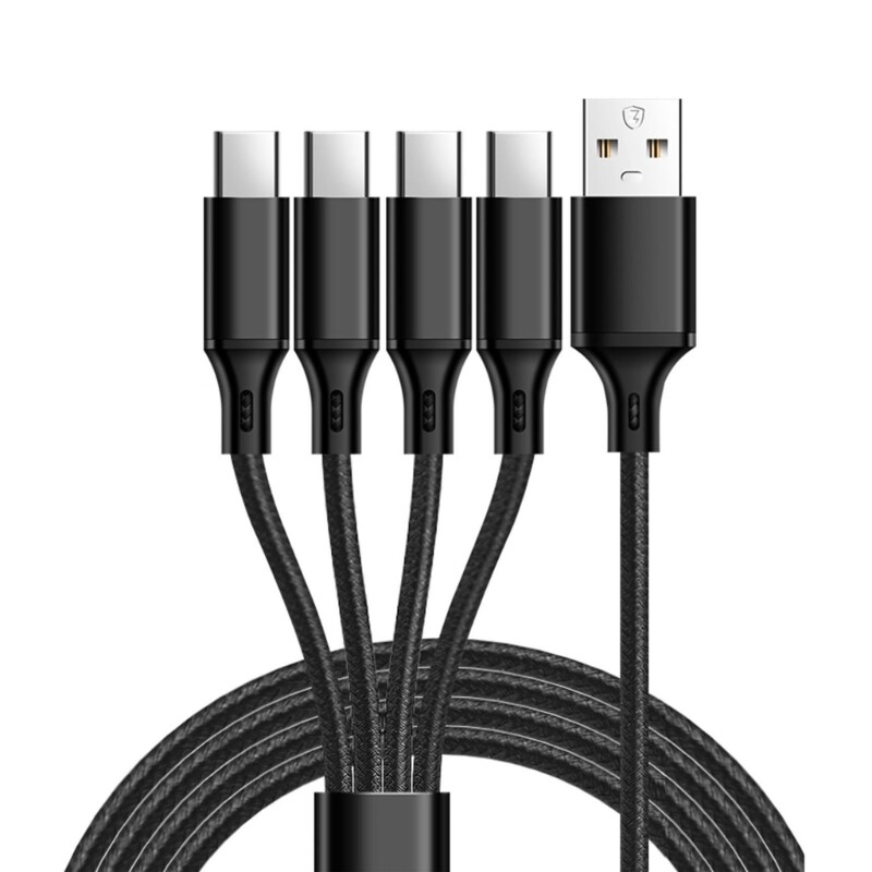 USB 1 to 4 Port Type C USB C to USB Y Splitter Multiple Charging Data Cable