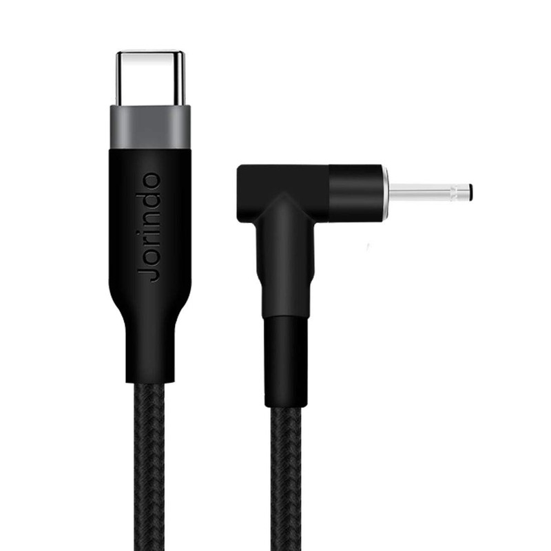 1 Pack 2m/6.56ft 100W 20V 5A USB-C Male to DC 4.0×1.7mm Hook Design Charging …