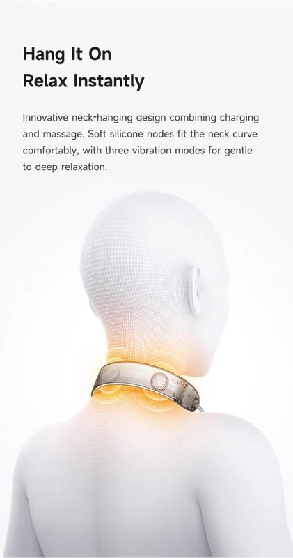 Mcdodo100W 3-in-1 Massag Neck Massager Fast Charge CablePhone Lanyard 3 Levels gallery