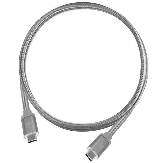 Silverstone SST-CPU06C-1000 (Charcoal) Reversible USB 3.1 Gen 2 Type-C Cable. 1m