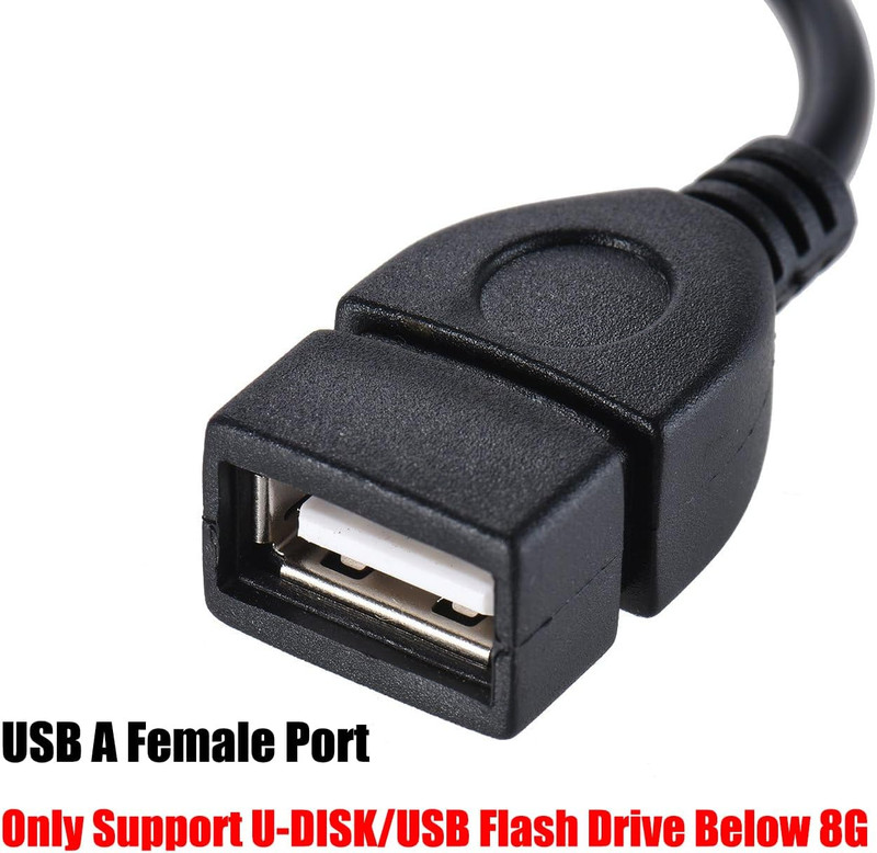 3.5Mm (1/8 Inch) AUX Audio Plug Male to USB 2.0 Female OTG Adapter gallery