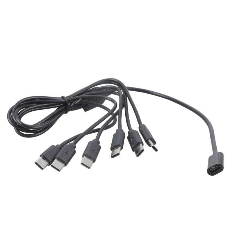 USB C Y Splitter Cable 4/6 Port 5V 3A Charging Cord Wire For Multiple Devices gallery
