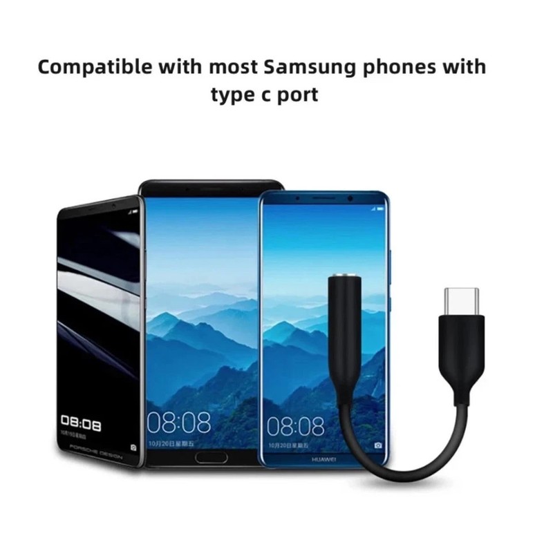 Samsung USB-C Type-C To 3.5mm Genuine Headphone Jack Adapter Aux Audio Cable gallery