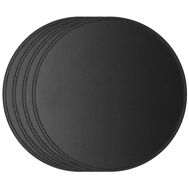 JIKIOU 4 Pack Computer Mouse Pad with Non-Slip Rubber Base, Premium-Textured …