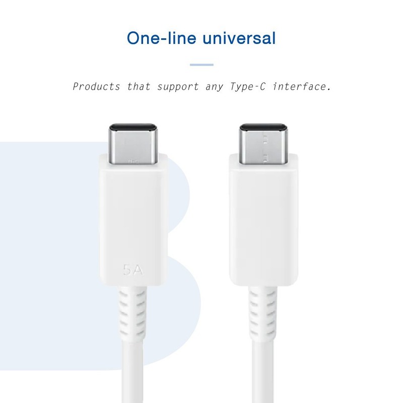 Original Samsung Official S23 series Type-C to Type-C Cable (5A) 1.8m / EP-DX510 gallery
