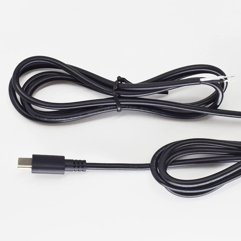 2Pack 1M/3.3Ft USB Power Pigtail 2 Cable 22AWG 3A 12V USB Plug to 2 Pin Bare ... gallery