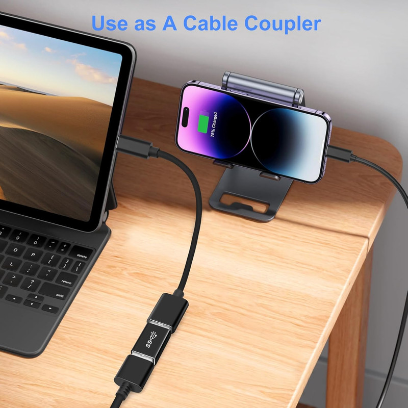 USB 3.0 Male to USB3.0 Female Adapter (2 Pack), OTG 3.0 USB a to 3.0 USB-A Expan gallery