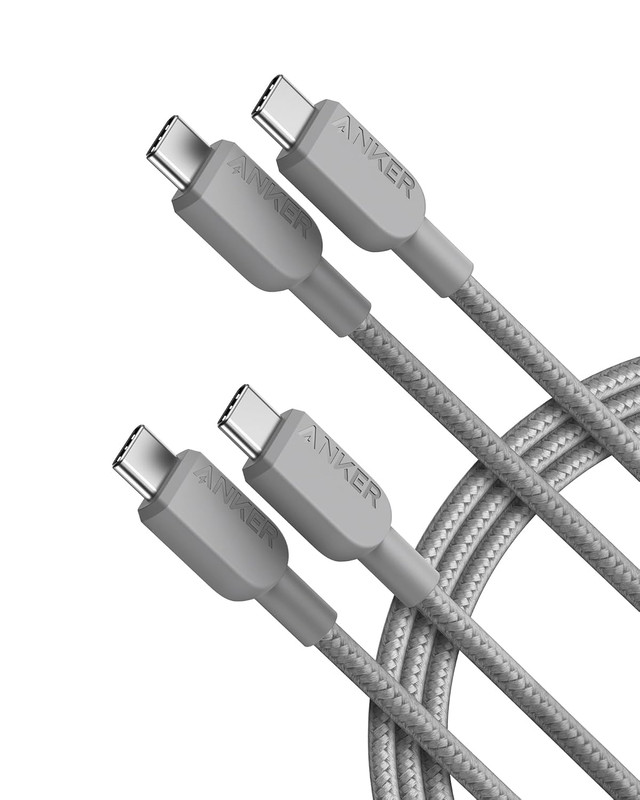 Anker USB C to USB C Cable,Type C Fast Charging Cord (6Ft,2Pack) for Iphone 17/1