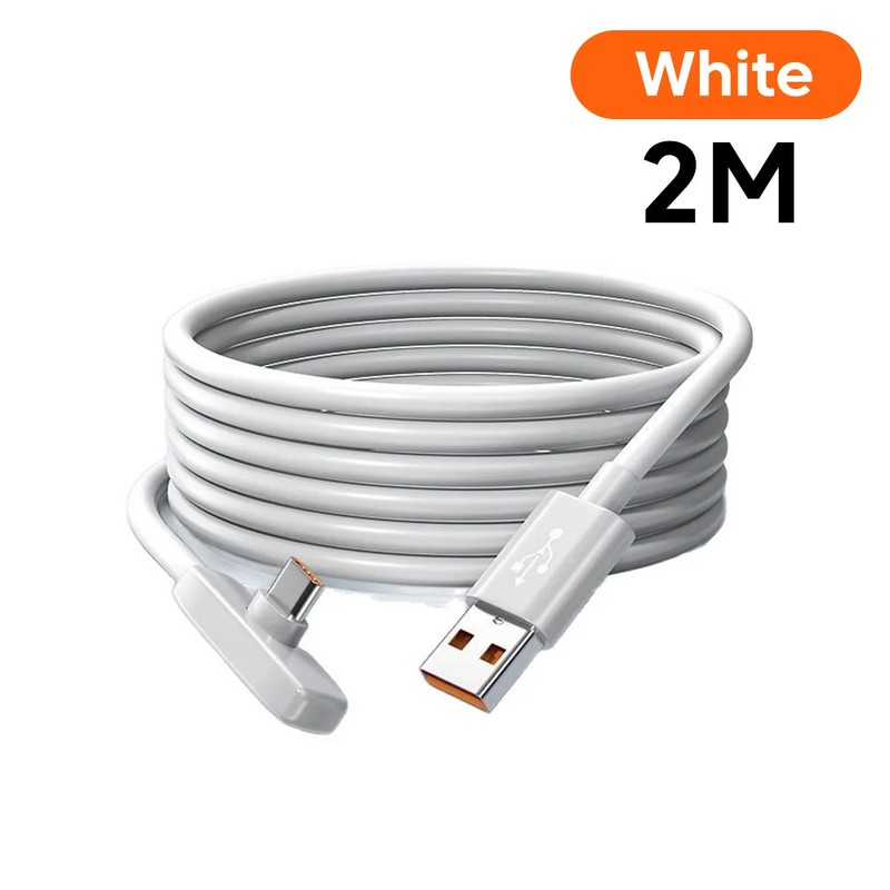 100W USB to Type C Fast Charging 90° Elbow Data Cable PD USB C Super