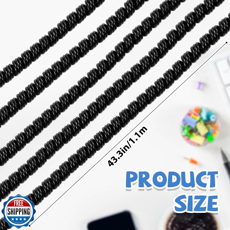 Frienda 10 Pcs 10 Pcs Spiral Cable Protector Chargers Cord Protector Data Cab gallery