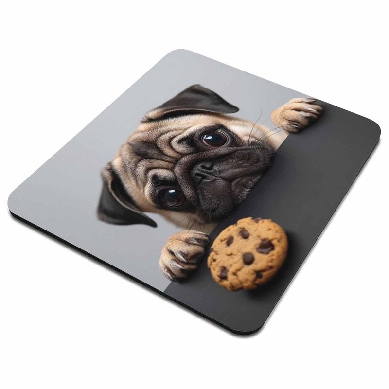 Pug Dog Mousepad Non-Slip Rubber Gaming Mouse Pad Rectangle Mouse Pads for Co... gallery