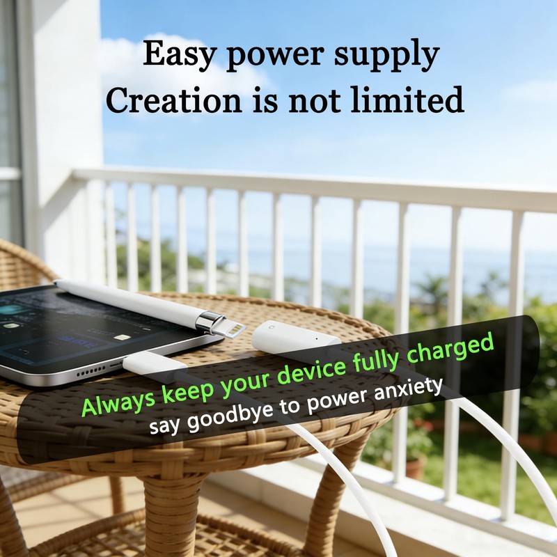 Charger with Apple Pencil 1st Generation, USB Charger Adapter for Apple Penci... gallery