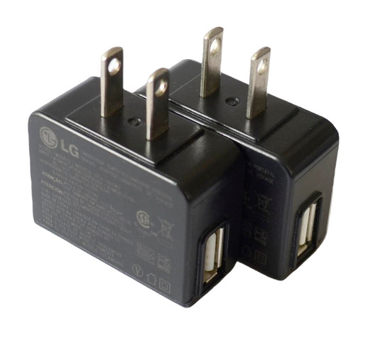 LOT of 2 OEM LG TRAVEL ADAPTER USB WALL CHARGER STA-U17WD 5.1V 0.7A