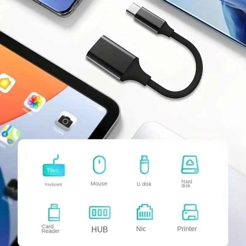OTG Type C Cable Adapter USB to Type C Adapter Connector for Xiaomi Samsung S20 gallery