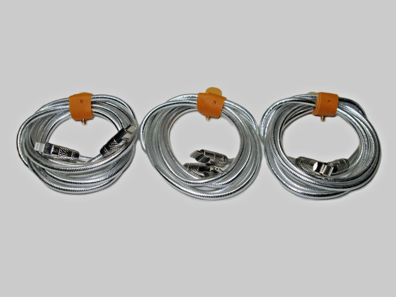 3 PACK FOR IPHONE 12 13 14+ BRAIDED COATED AND DURABLE FAST CHARGING USB C CABLE gallery