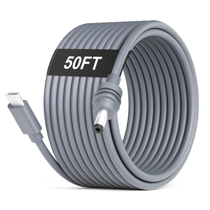 Starlink Mini USB C to DC Power Cord 50FT - Waterproof Cable gallery