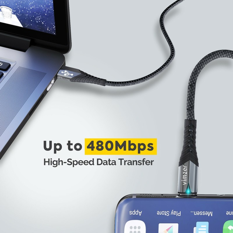 3 Pack USB C Fast Charger Cable for Samsung S23 S22 S21 S20 Note 20 A14 A32 A53 gallery