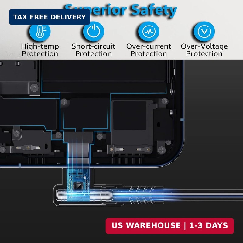 USB C to USB C Cable for CarPlay 10ft, 60W Fast Charging Right Angle Type C Char gallery