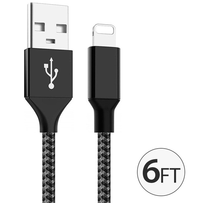 Braided Fast Charger Cable Heavy Duty USB Cord For iPhone 14 13 12 11 X XR 8 7 6