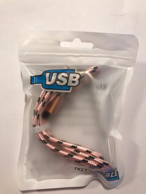 2 in 1 Braided USB Charger Data Charging Cable 1MLead For iPhone 7 8 X, Android gallery