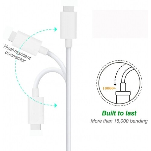 For Motorola One, Edge, Moto G - Short USB-C Cable PD Fast Charge Cord Power gallery