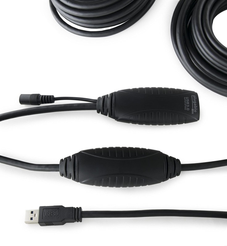 10 Meter (32 Foot) USB 3.0 Active Extension Cable with AC Power Adapter, Back... gallery