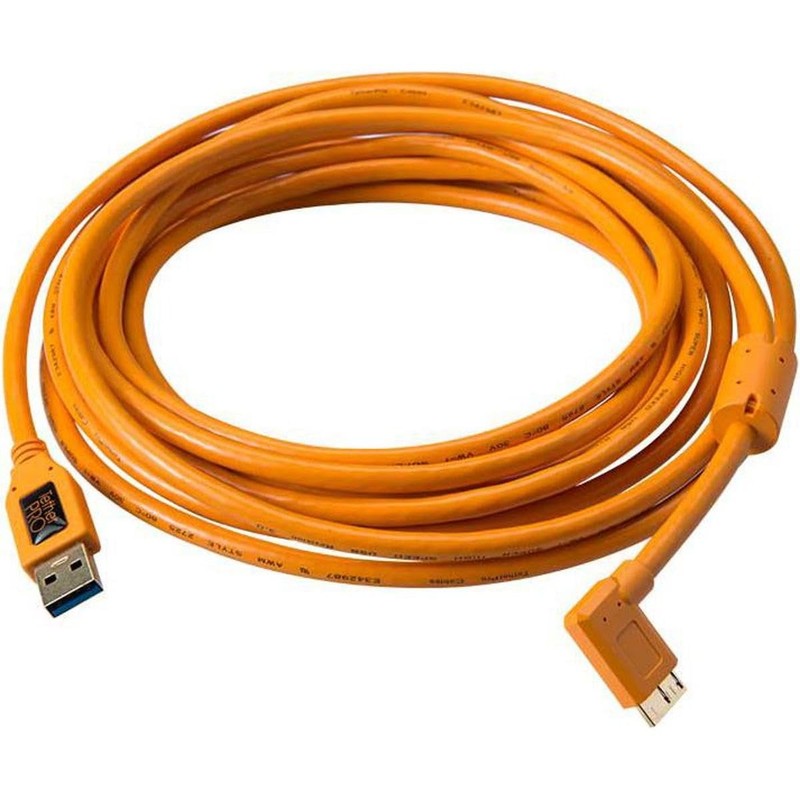 TetherPro USB 3.0 to Micro-B Right Angle Cable | for Fast Transfer and Connec...