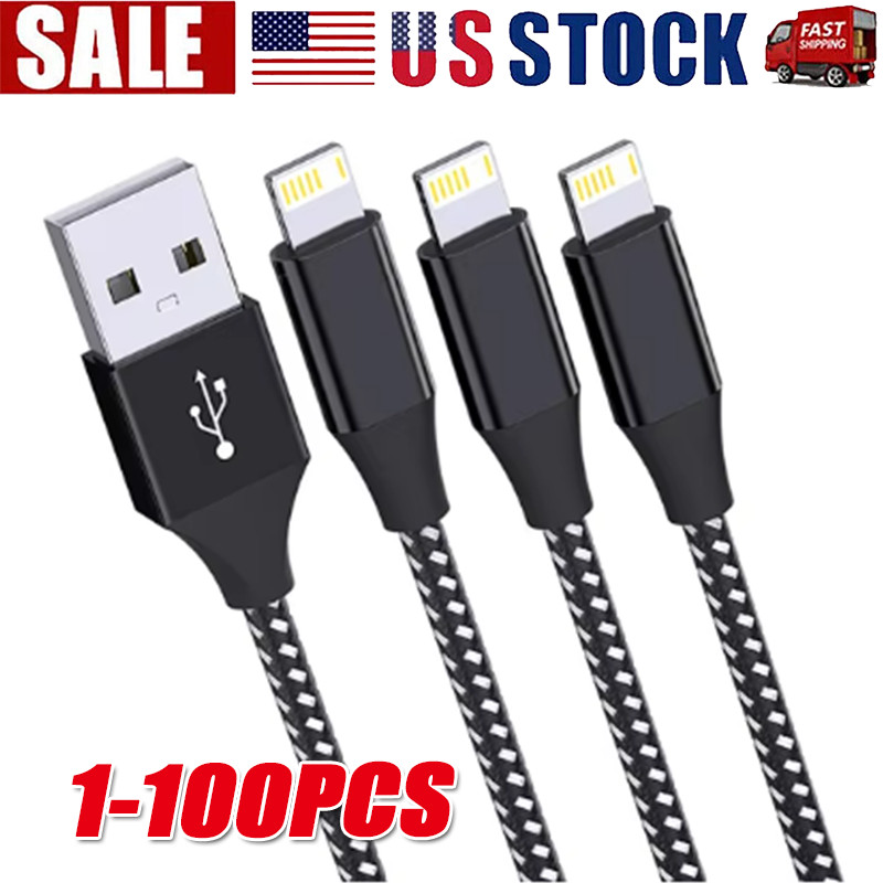 Fast Charger Cable Heavy Duty For iPhone 13 12 11 X XR 8 Charging Cord wholesale