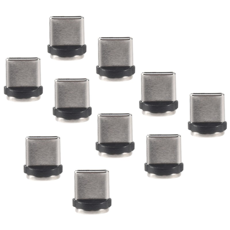 10PC/SET Round Magnetic Cable Plug 8 Pin Type-C Plugs Fast Charging Phone8354 gallery