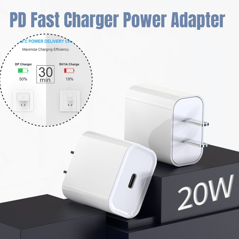 20W Type USB-C Fast Charger Adapter Block For iPhone 16 15 14 13 12 11 Pro Max X gallery