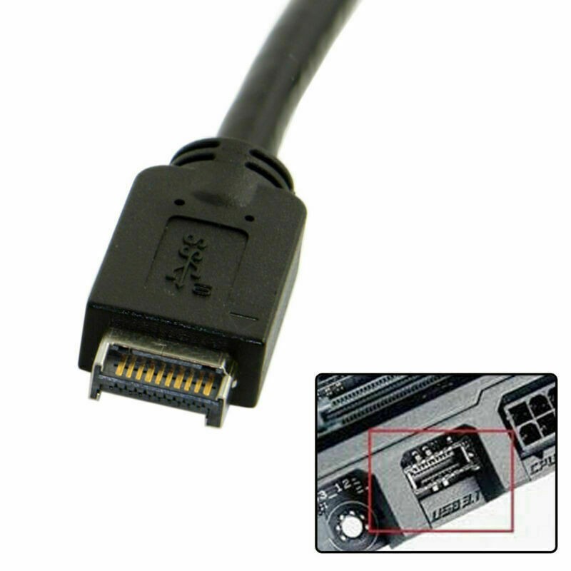USB 3.1 Front Panel Header to USB 3.0 20Pin Header Extension Cable 20cm gallery