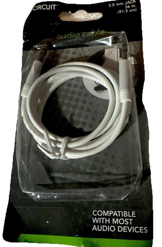 eCircuit Audio Cable 3.5 mm Jack 36” Compatible With Most Audio Devices