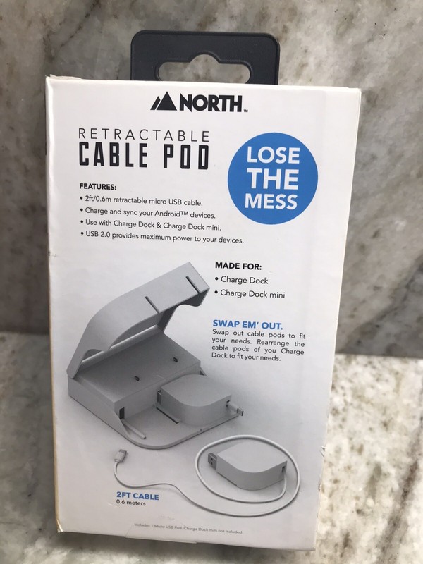 NEW North Retractable Cable Pod Micro USB Cable for Android gallery