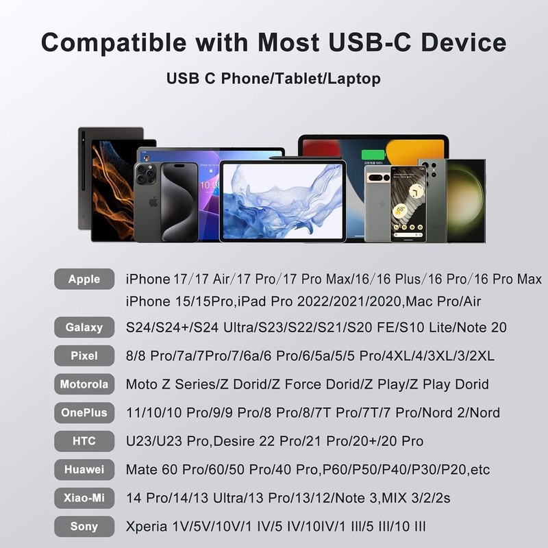 USB C OTG Adapter for iPhone 17/16/15 & Samsung Galaxy gallery