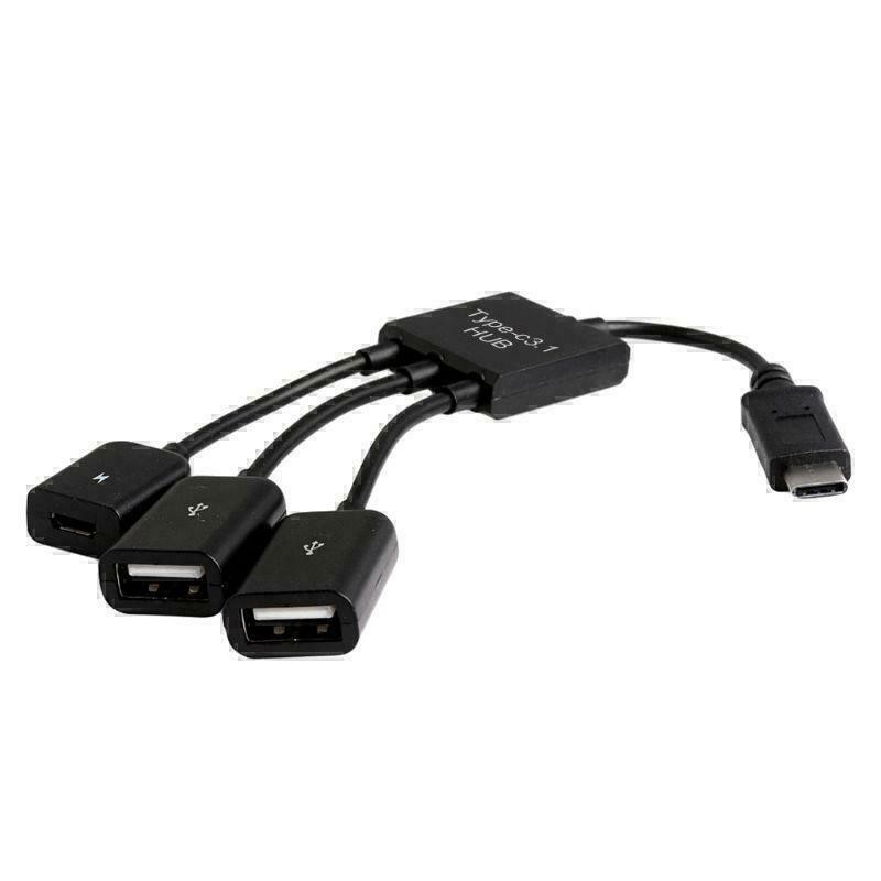 3in1 USB 3.1 Type-C To Micro USB 2.0 Power Charging Host OTG Hub Cable Adapter gallery