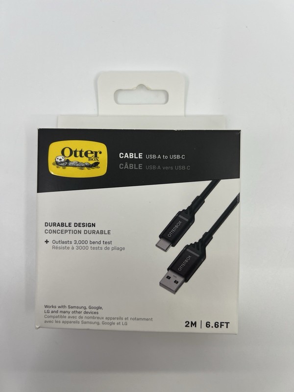 OtterBox USB-A to USB-C Cable, 2M - Black gallery