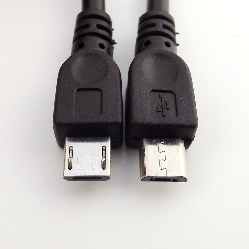 Micro USB 2.0 B Male To Micro 5 Pin Male Data Sync Charge Adapter Cable Cord 1FT gallery
