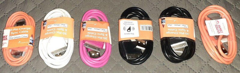 8 (30-Pin Charge + Sync Cables)