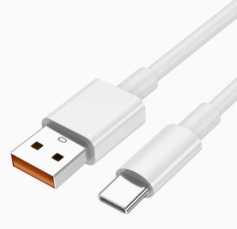 USB Tpye a to Tpye C Fast Charging Cable 6A Rapid Charger Cord 3.3FT White