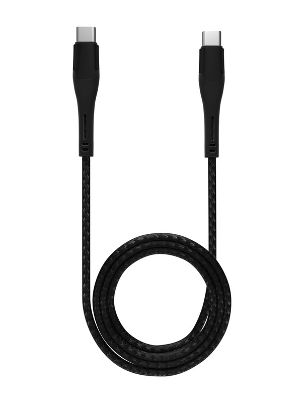 AmpSentrix - 6 Ft USB Type C To USB Type C Cable (Alpha) (Black) gallery