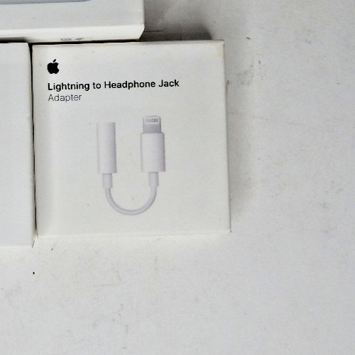 Lot of 3- Apple Earpods Cord, Lightning to Headphone Jack, USB Adapter ALL NEW gallery