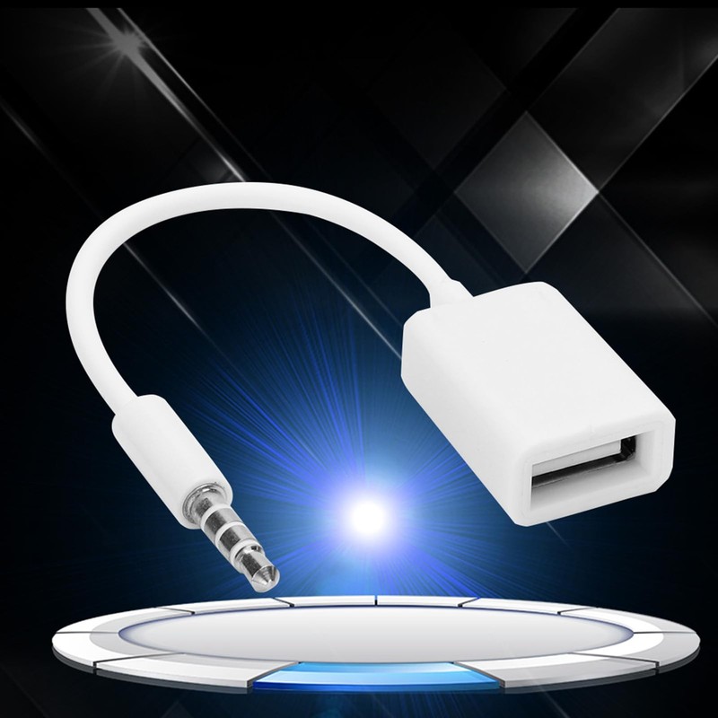 USB to AUX Adapter, USB 2.0 3.5mm Male Plug Jack to Female AUX Audio Cable, A... gallery