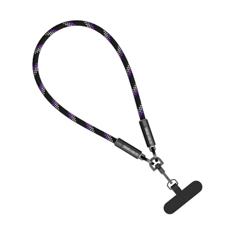 Crossbody Phone Lanyard Straps with Patches Adjustable Braided Neck Straps gallery