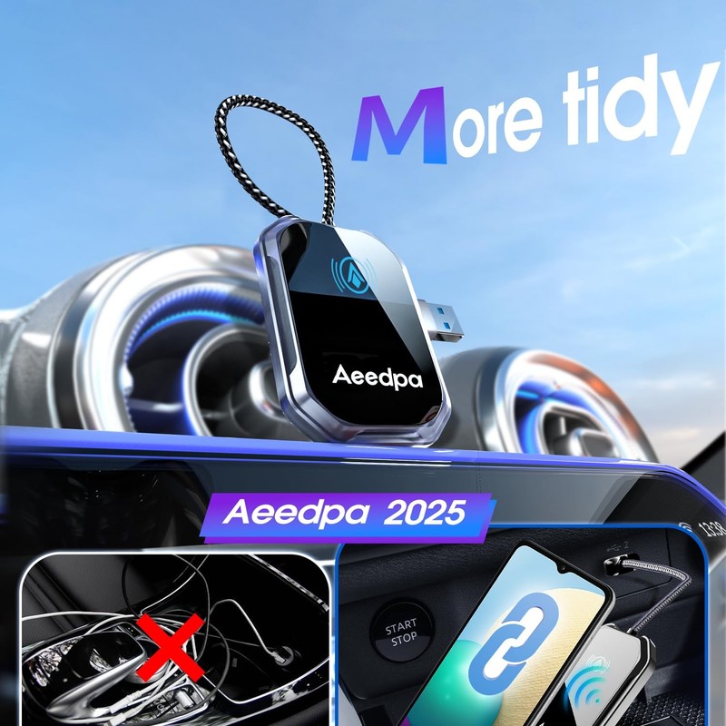 Android auto Wireless Adapter - 5GHz WiFi Plug & Play Dongle for Factory Wire... gallery