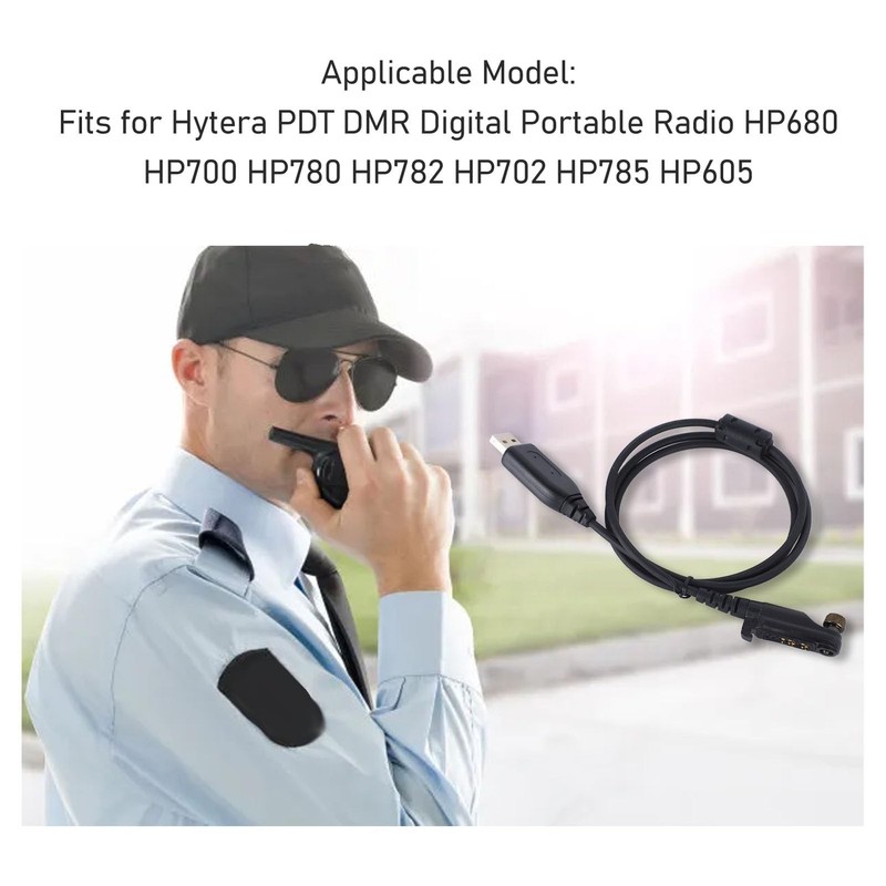 PC152 USB Programming Cable with Hytera PDT DMR Digital Portable Radio HP680 ... gallery