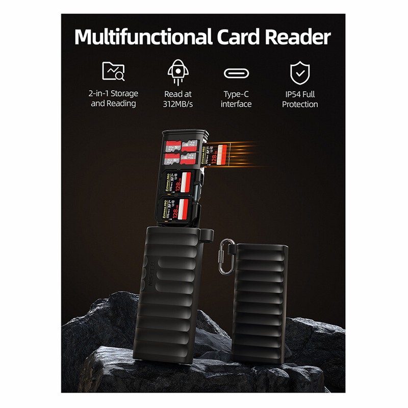 Multifunctional High Speed Card Reader Portable SIM SD TF Card Storage Organizer gallery
