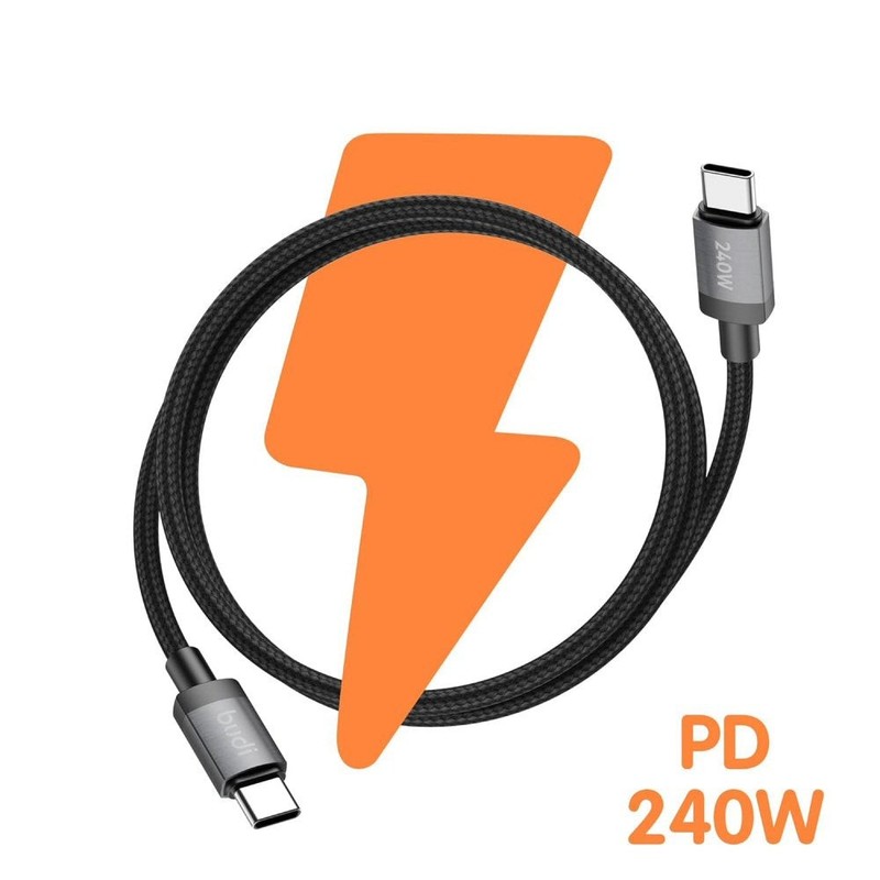 Budi 1.5M PD240W USB-C to USB-C Fast Charging Cable gallery