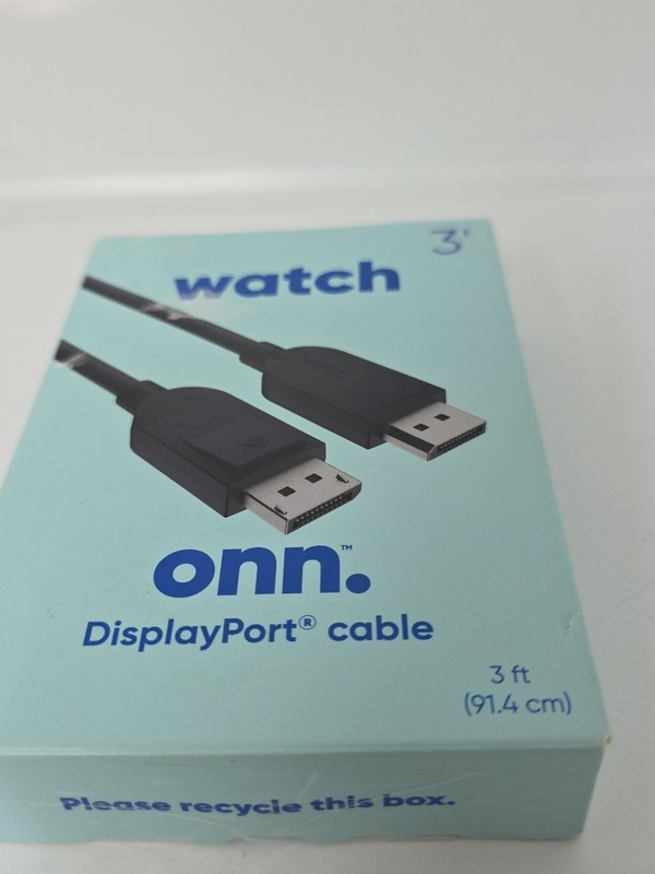 watch onn. 3′ (91.4cm) DisplayPort Cable.