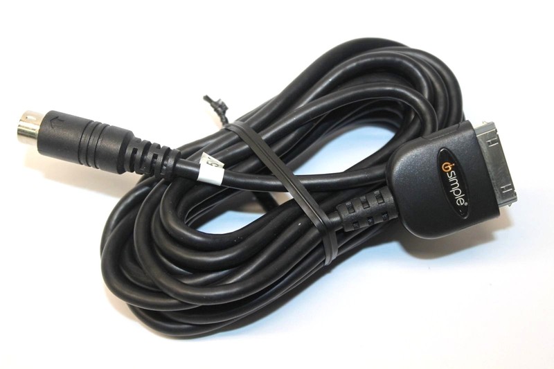 iSimple S-Video Adapter Cable for iPhone iPad 1 2 Interconnect Video Wire Cord