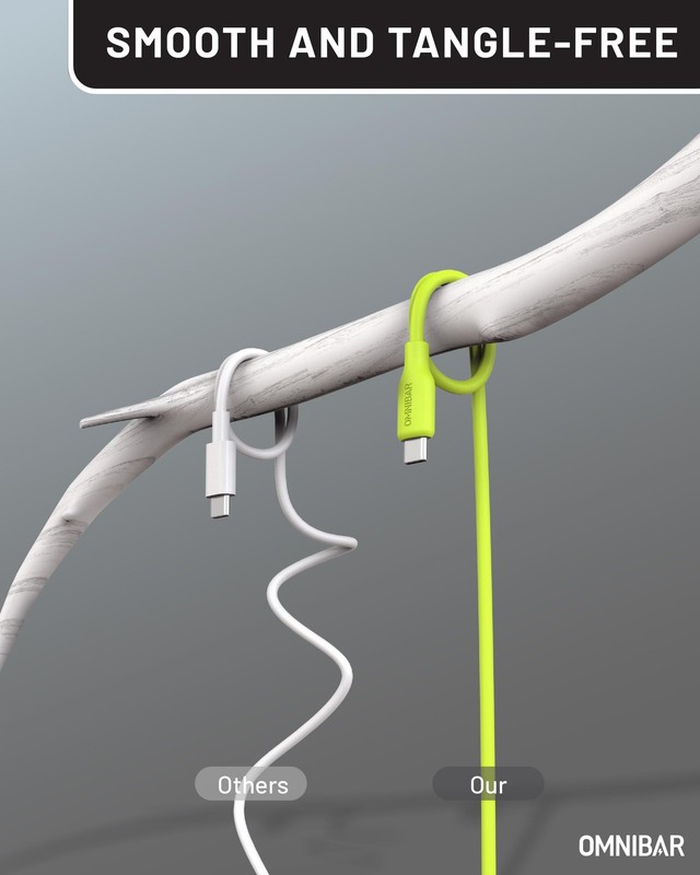 2 Pack Soft Silicone USB A to C Cable 6 feet Flexible Fast Charging Cord gallery